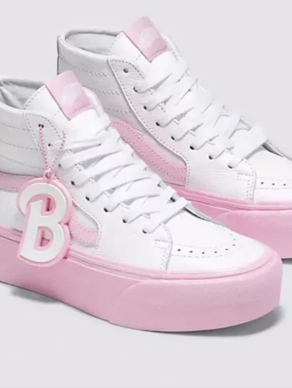 NIB VANS Barbie x Sk8-Hi Tapered Stackform 'White Pink Size 6Mens/7.5Womens